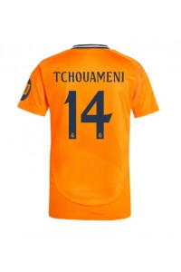 Real Madrid Aurelien Tchouameni #14 Voetbaltruitje Uit tenue 2024-25 Korte Mouw